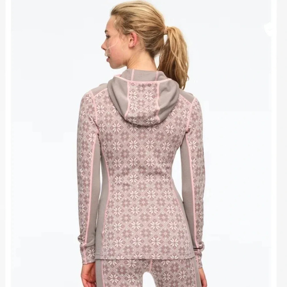 Kari Traa Rose Half Zip Baselayer Hoodie - 100% Merino Wool - Picture 2 of 8